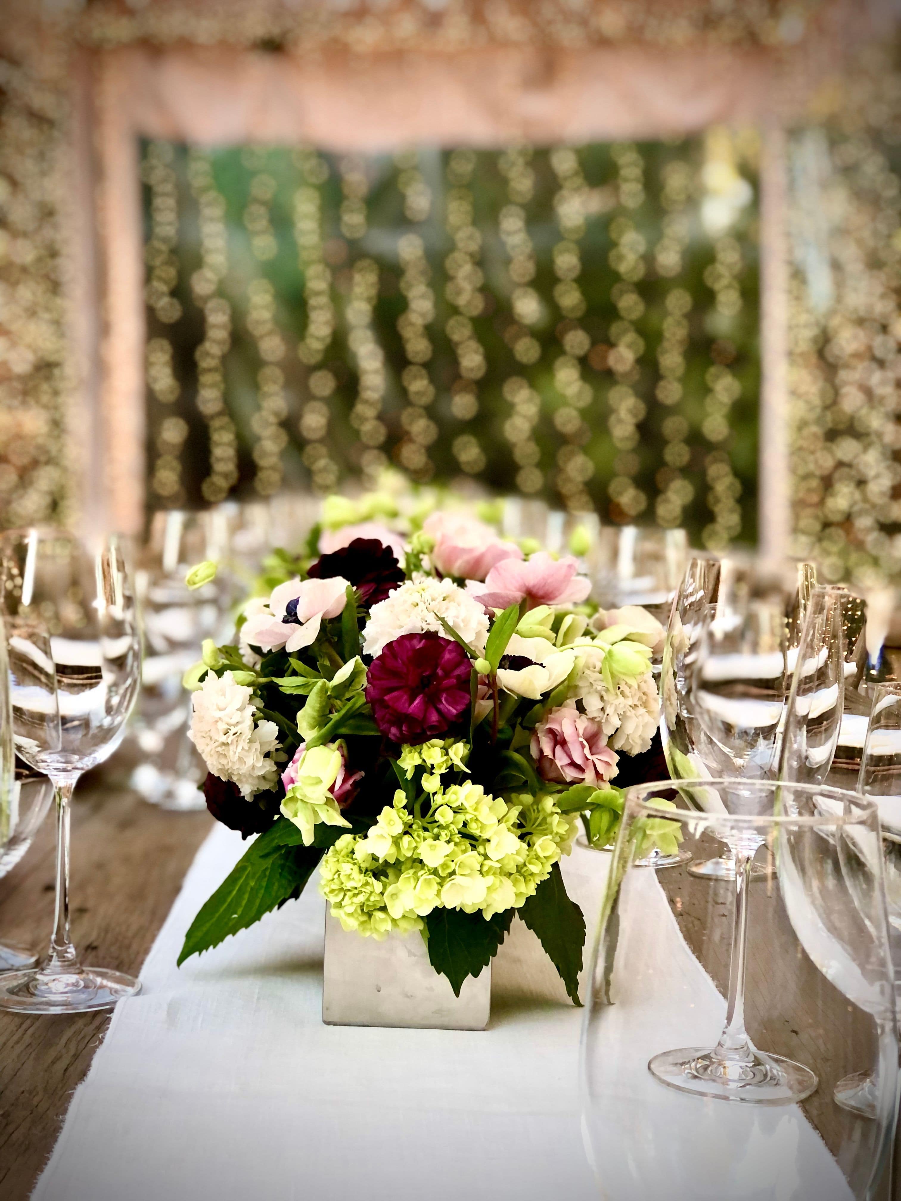 Flowers and Glassware